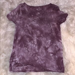AE Soft & Sexy Purple TieDye Tee